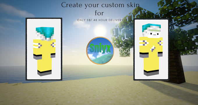 Gig Preview - Do your custom minecraft skin