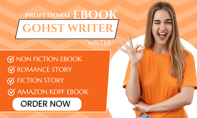 Gig Preview - Be your e book ghost writer, romance ghost writer, children story and fiction