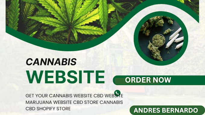 Gig Preview - Create cbd website, cannabis website, marijuana website, hemp website, tobacco