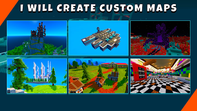 Gig Preview - Build custom minecraft maps for you