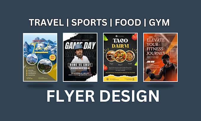 Gig Preview - Design sports flyer, gym poster , fitness flyer , event banner and urgent flyer