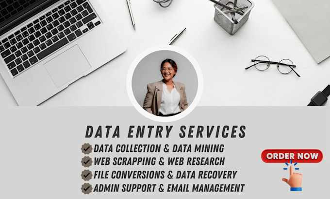 Gig Preview - Be your virtual assistant for data collection, data entry, and web research