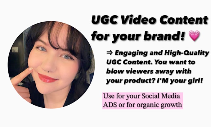 Bestseller - create a ugc video for your brand on tiktok instagram ugc content