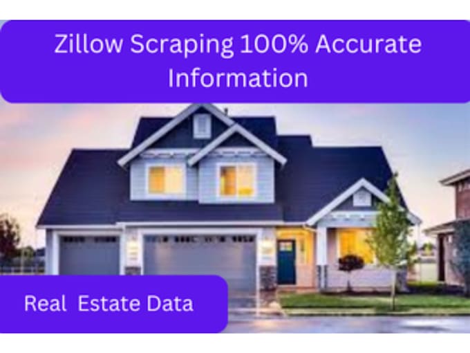 Gig Preview - Do scrape real estate listings from zillow for fsbo, leads within 12 hours