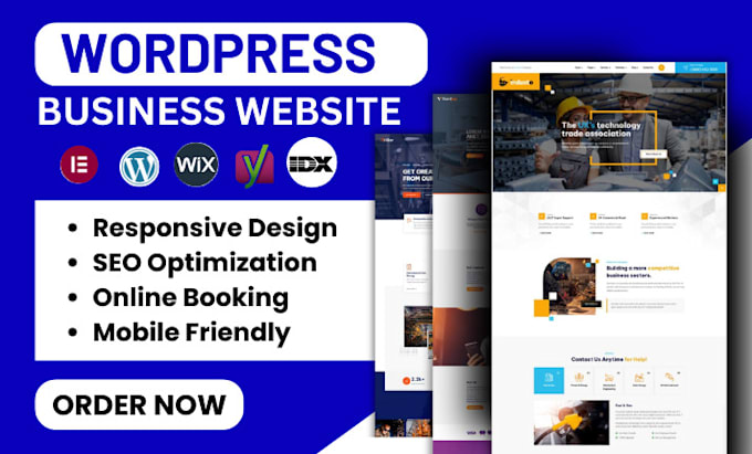 Gig Preview - Build create wordpress website development design clone business website builder