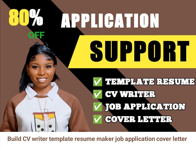 Gig Preview - Build CV writer template resume maker job application cover