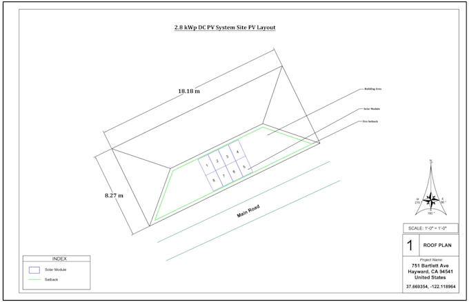 Gig Preview - Draw 2d layouts of pv system on autocad software