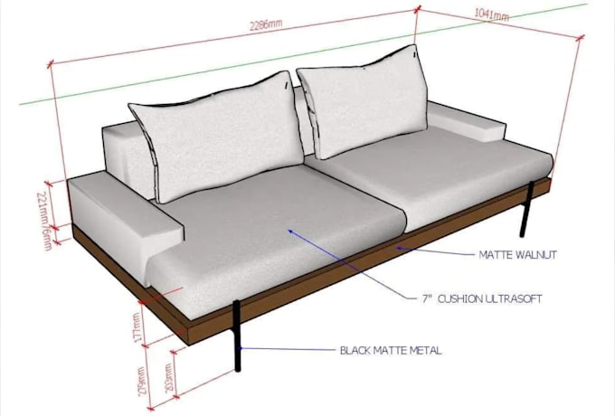 Gig Preview - Do technical furniture design drawing and 3d modeling using autocad software