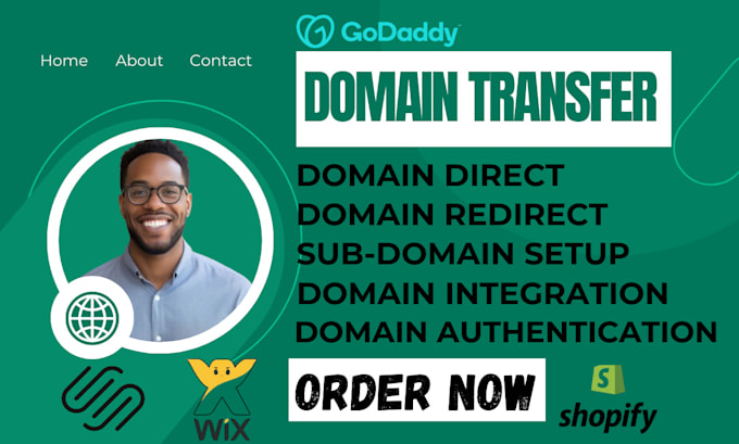 Gig Preview - Connect, fix, transfer, migrate domain to wordpress, wix, shopify website