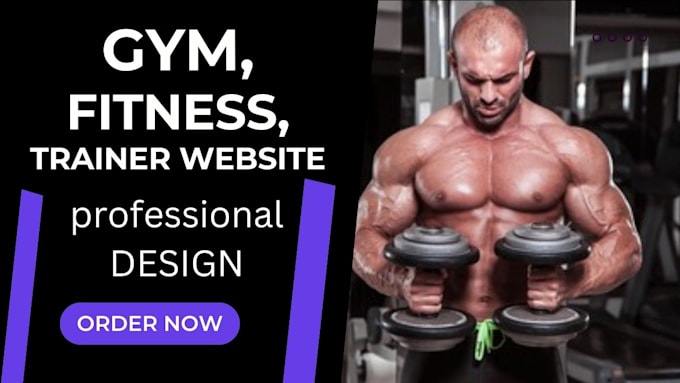 Gig Preview - Ftness coach website gym instructor personal trainer design wordpress redesign