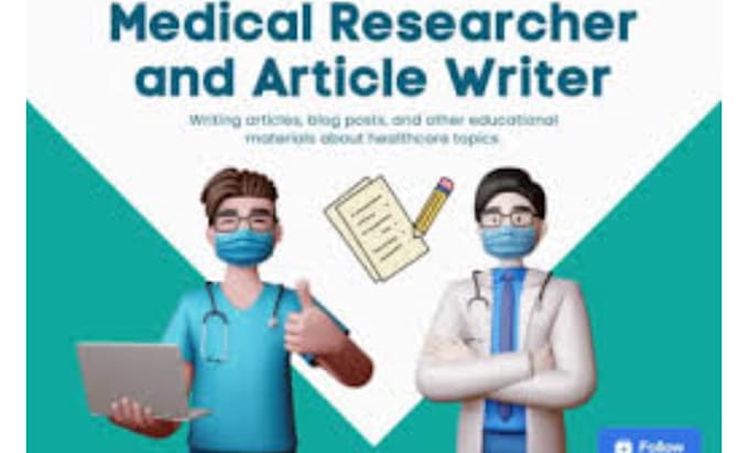 Gig Preview - Write medical  nursing articles and health blogs as a doctor