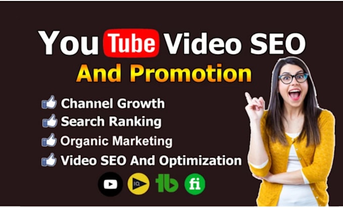 Gig Preview - Be the best youtube video SEO expert and channel growth manager