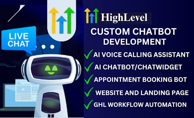 Gig Preview - Setup gohighlevel ai chatbot, IVR, chatgpt integration, gohighlevel automation