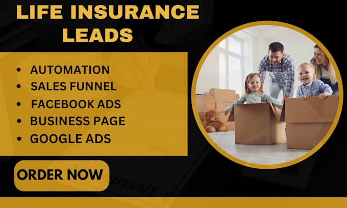 Gig Preview - Life insurance leads insurance leads life insurance insurance website insurance