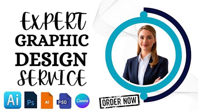 Gig Preview - Your graphic designer for your stunning business brand name design modern logo