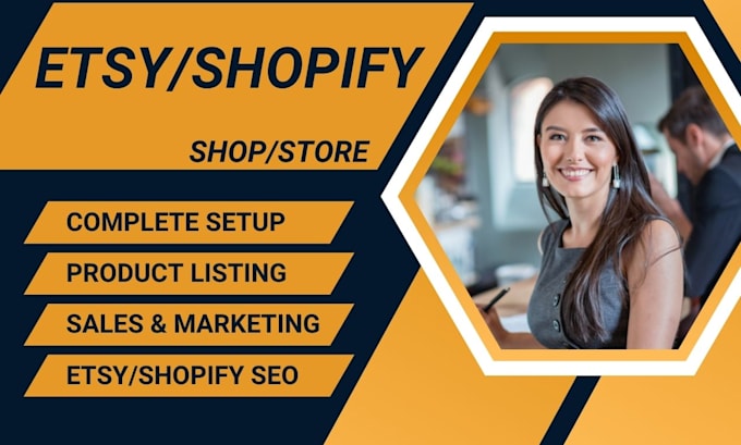 Gig Preview - Setup your etsy shop for high sales and visibility redesign your shopify store