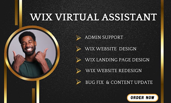 Gig Preview - Do long term wix virtual assistant wix landing page design