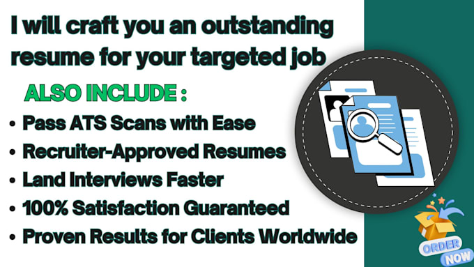 Gig Preview - Craft you an outstanding resume for your targeted job