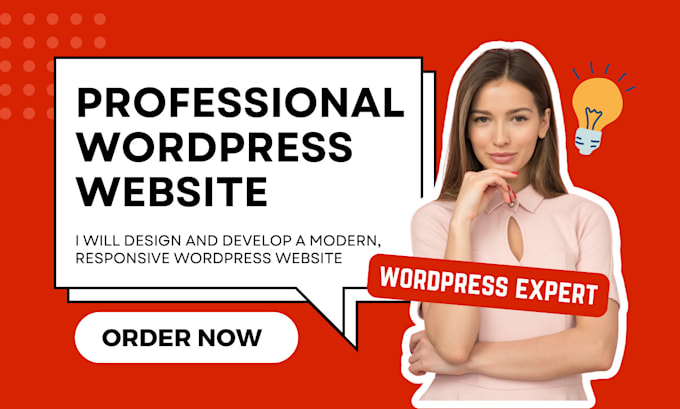 Gig Preview - Provide wordpress website design, redesign and development