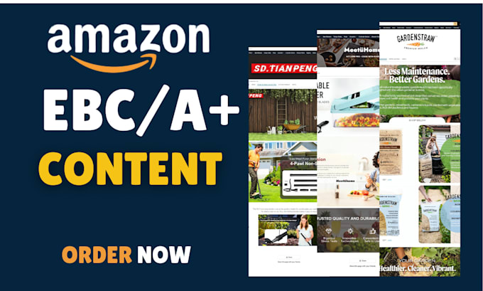 Gig Preview - Do amazon ebc design, amazon a plus content, for enhanced brand content