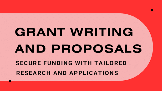 Gig Preview - Research grant, do small business grant writing and submission as a grant writer