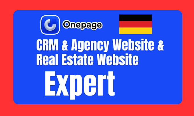 Gig Preview - Do crm expert agency website real estate website expert