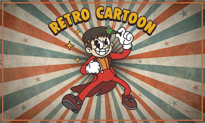 Gig Preview - Create classic retro cartoon character or mascot