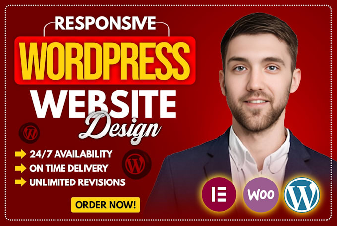 Gig Preview - Design, redesign, build, revamp wordpress website, wordpress website development