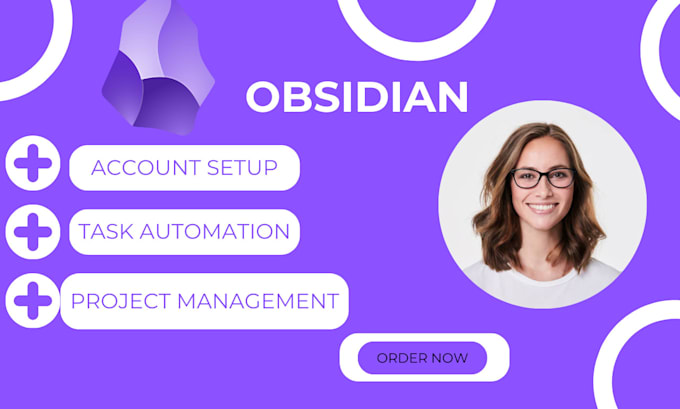 Gig Preview - Setup obsidian account obsidian plugin for maximum productivity