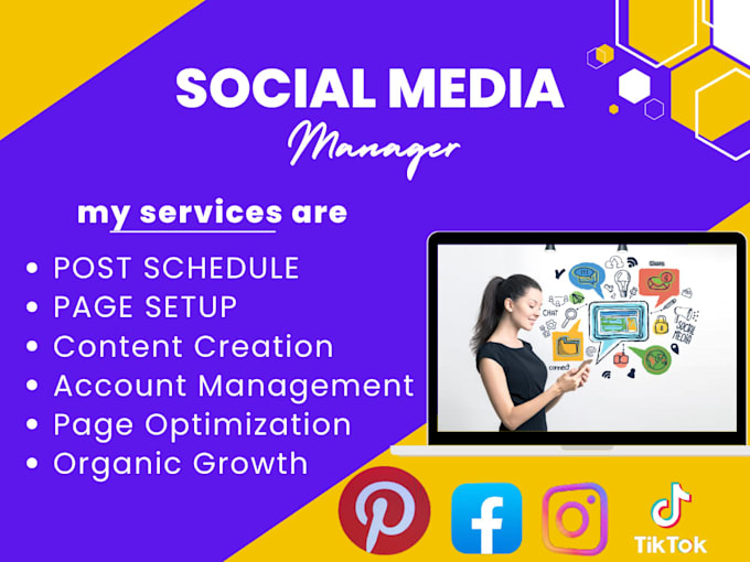 Gig Preview - Social media manager content creation growth and engagement