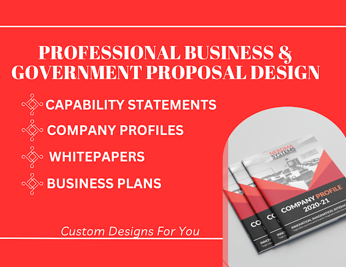 Gig Preview - Design capability statement, company profile, white paper or business plan