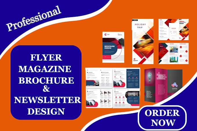 Gig Preview - Design professional bifold, trifold brochure and catalog