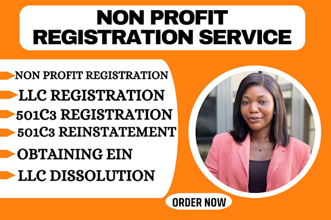 Gig Preview - Draft 501c3,501c3 reinstate, non profit registration, llc registration and ein