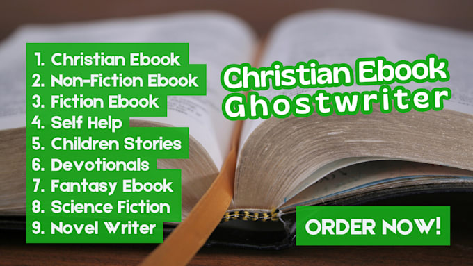 Gig Preview - Ghostwrite christian ebook, daily devotional, prayer book ghost ebook writer