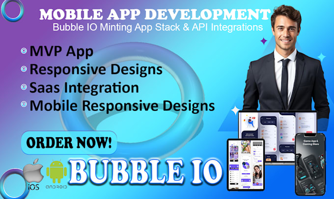 Gig Preview - Build bubble app mvp budget efficient dynamic bubble web apps saas developer