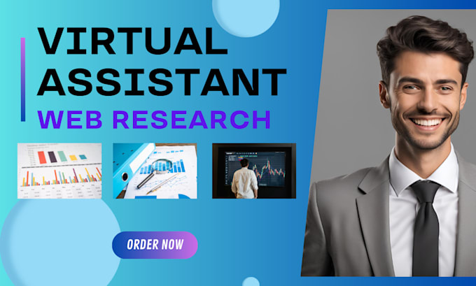 Gig Preview - Be your virtual assistant for web research