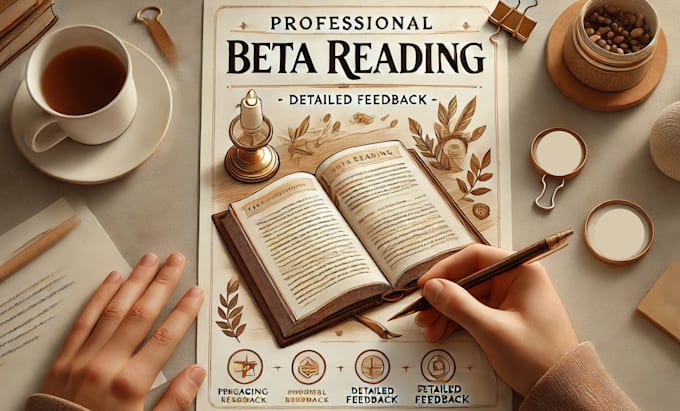 Gig Preview - Be your expert beta reader, providing indepth feedback on your book