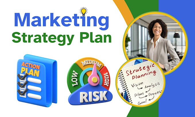 Gig Preview - Develop marketing strategy plan, digital marketing plan for your online brand