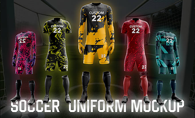 Gig Preview - Design stunning custom soccer uniform 3d 2d mockup