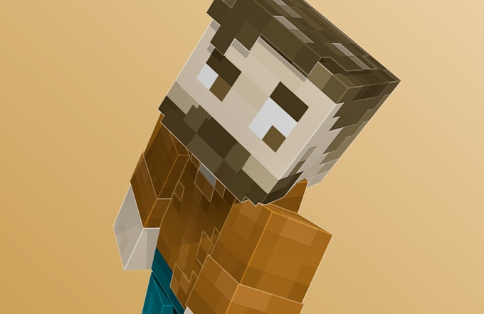 Bestseller - create stunning mojang style 3d minecraft renders with custom skins