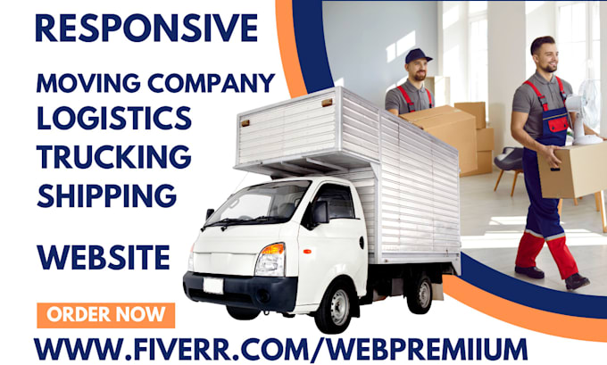 Gig Preview - Design moving company website movers freight moving shipping logistics website