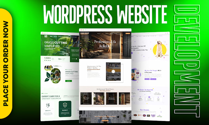 Gig Preview - Create wordpress website design and development