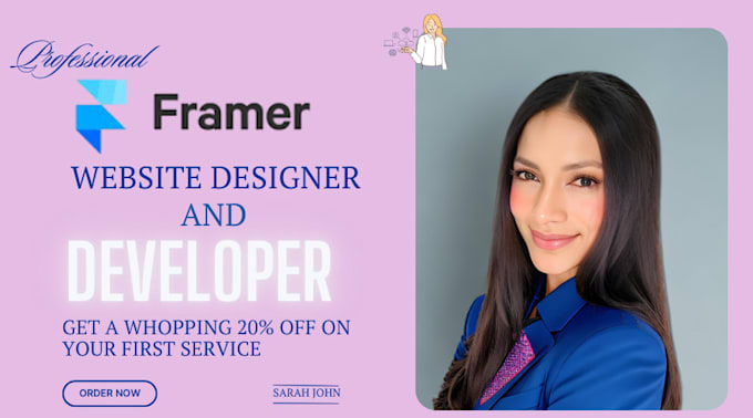 Gig Preview - Do framer website figma to framer framer landing page webflow website design ui