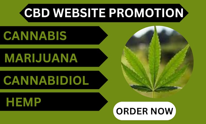 Gig Preview - Promote your cbd website cannabis marijuana, and hemp oil website telegram link