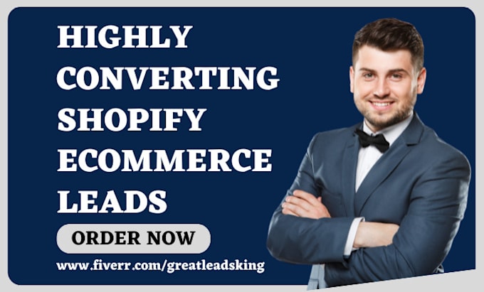 Gig Preview - Generate shopify ecommerce leads ebay etsy amazon seller contact list leads