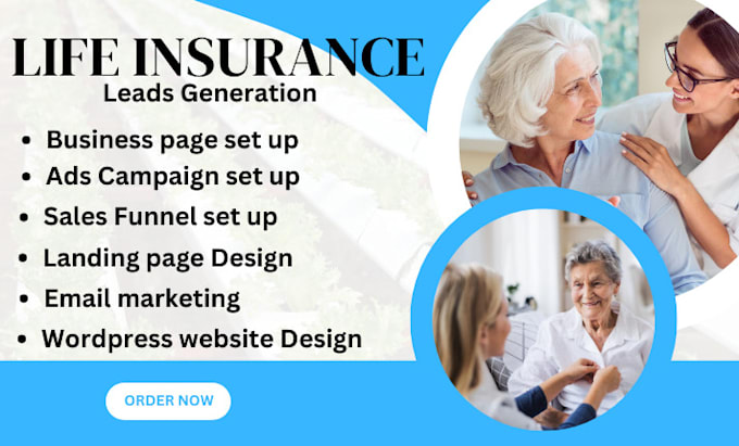 Gig Preview - Set sales funnel facebook ads setup for life insurance leads