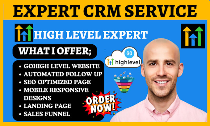 Gig Preview - Design gohighlevel website ghl landing page salesfunnel builder expert