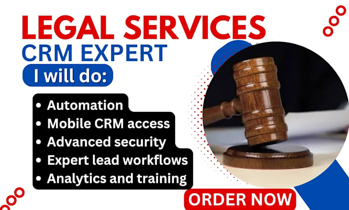 Gig Preview - Legal law firm CRM clio lawmatics ruler zoho fresh sales force pipedrive hubspot