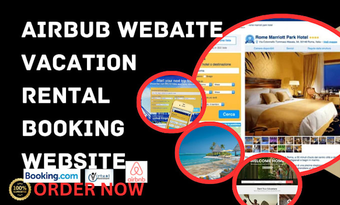 Gig Preview - Build airbud webstie vacation rental direct booking vrob hotel booking website