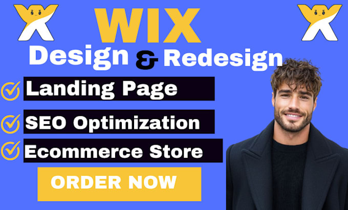 Gig Preview - Redesign wix ecommerce buisness website landing page wix velo studio SEO payment